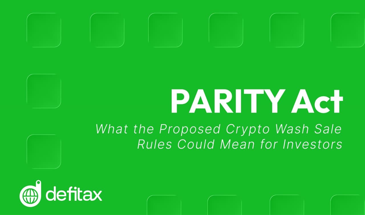 What the Proposed PARITY Act Would Mean for Your Crypto Tax Strategy