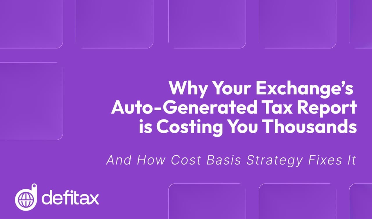 Why Your Exchange’s Auto-Generated Tax Report is Costing You Thousands (And How Cost Basis Strategy Fixes It)