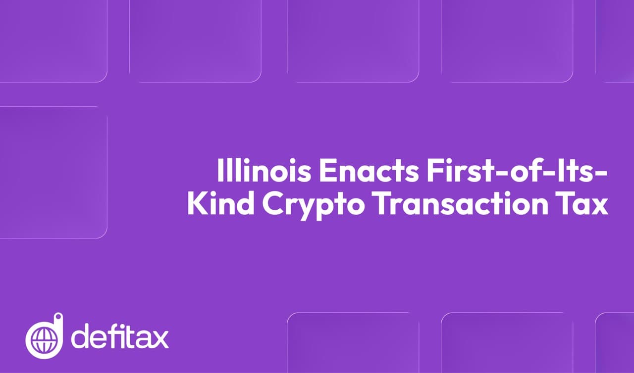 Illinois Enacts First-of-Its-Kind Crypto Transaction Tax